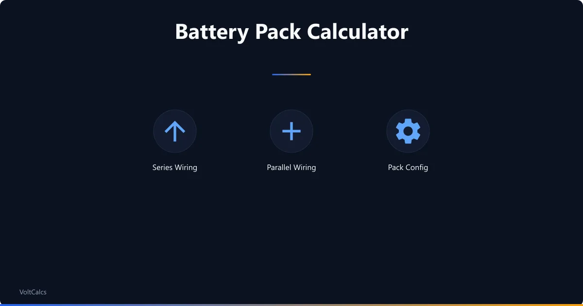 Battery pack wiring concepts showing series, parallel, and mixed configuration options.