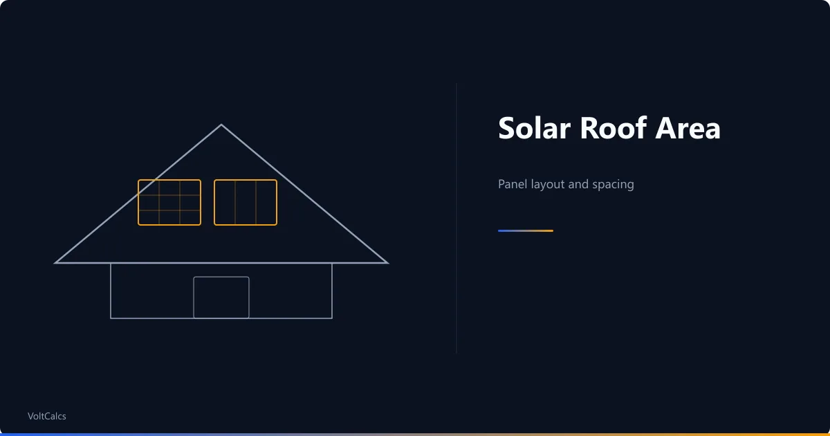 House rooftop with solar panel grid layout, setback zones, and wall structure.